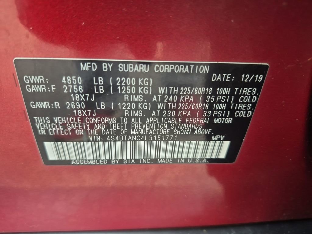 Used 2020 Subaru Outback Limited image 26