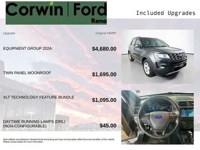 Used 2017 Ford Explorer XLT w/ Equipment Group 202A AWD/4WD image 3