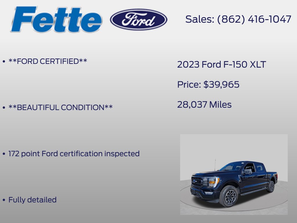 Certified 2023 Ford F150 XLT w/ Equipment Group 302A High AWD/4WD image 6