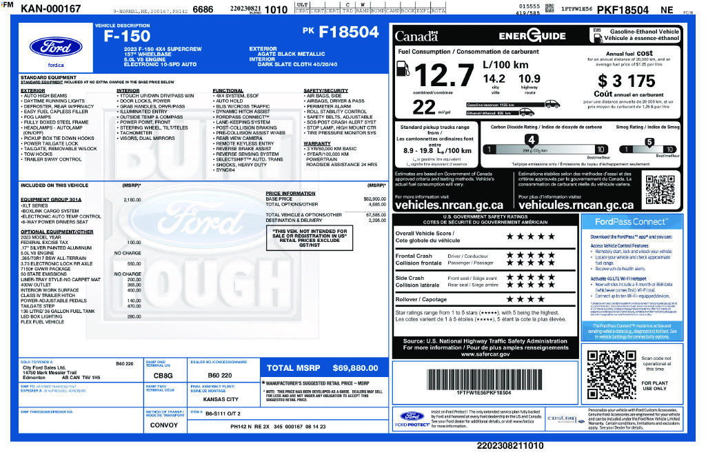 Certified 2023 Ford F150 XLT w/ Equipment Group 301A Mid AWD/4WD image 45