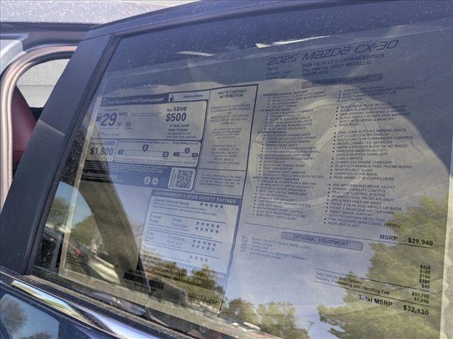 Used 2025 MAZDA CX-30 AWD 2.5 S w/ Preferred Package image 21