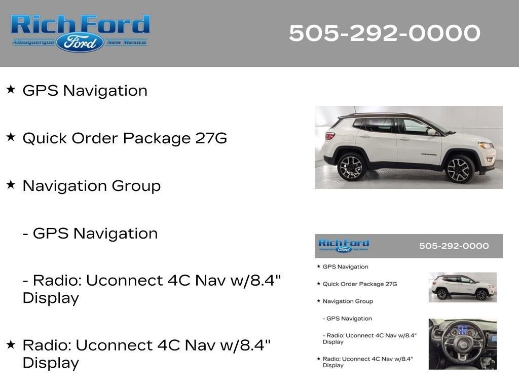 Used 2018 Jeep Compass Limited w/ Navigation Group AWD/4WD image 12