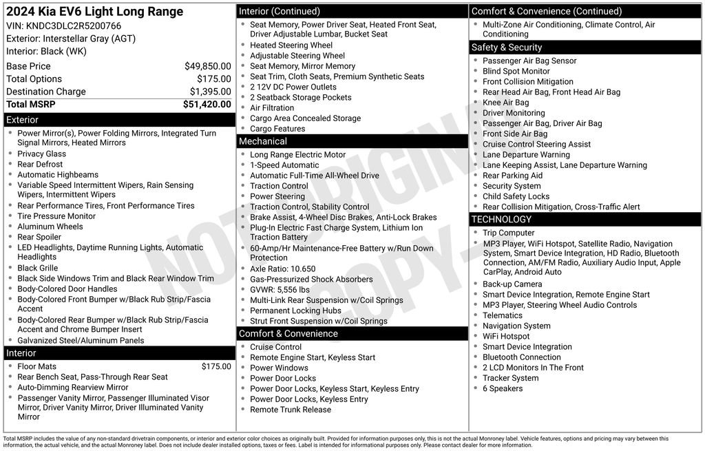 Certified 2024 Kia EV6 Light AWD/4WD image 10