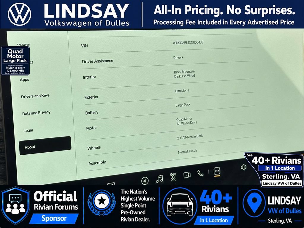 Used 2022 Rivian R1S Launch Edition AWD/4WD image 28