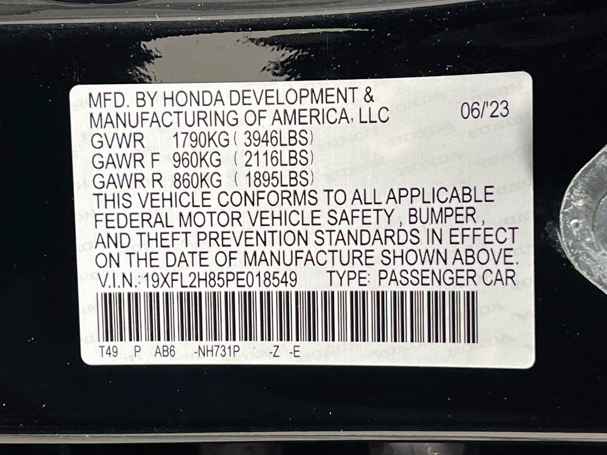 Used 2023 Honda Civic Sport image 18