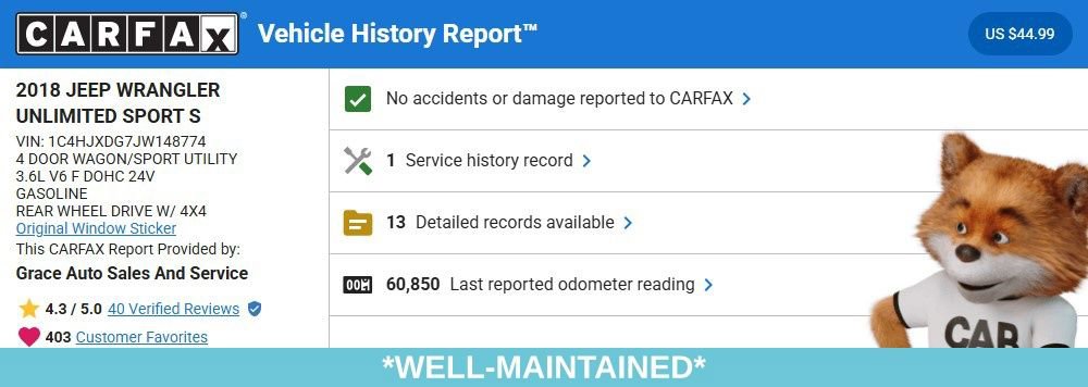 Used 2018 Jeep Wrangler Unlimited Sport S image 4