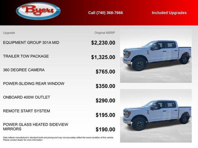 Used 2023 Ford F150 XLT w/ Equipment Group 301A Mid image 4