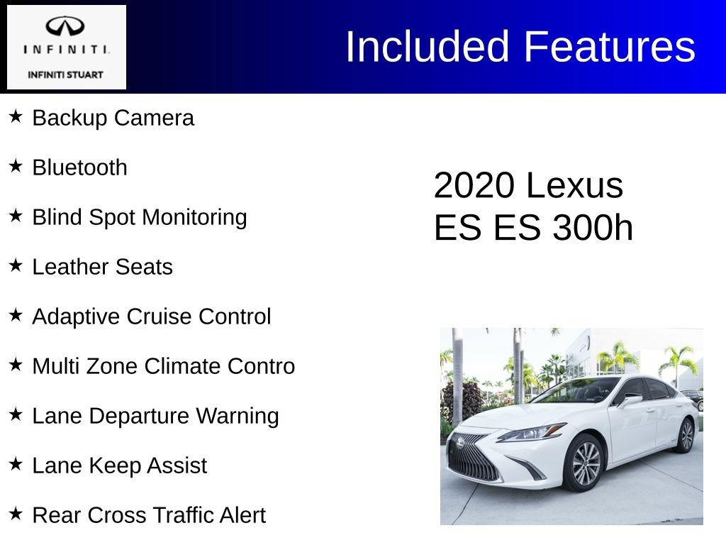 Used 2020 Lexus ES 300h w/ Premium Package FWD image 2