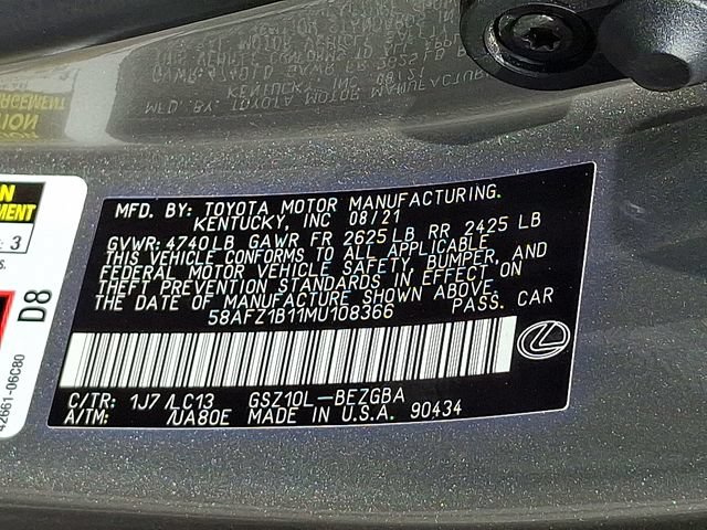 Used 2021 Lexus ES 350 Ultra Luxury w/ Accessory Package 2 FWD image 28