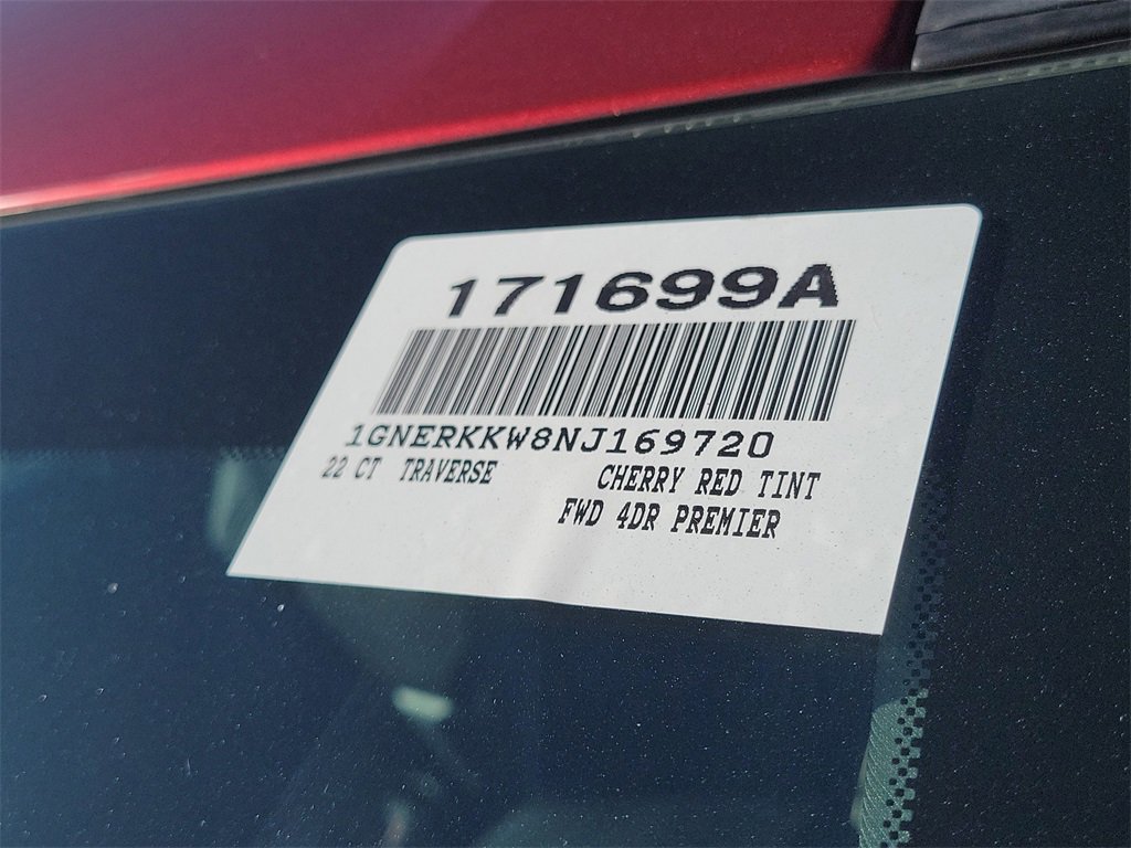 Certified 2022 Chevrolet Traverse Premier w/ Redline Edition image 32