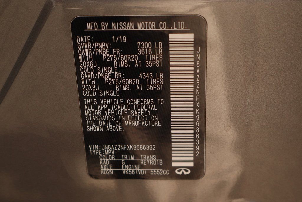 Used 2019 INFINITI QX80 Luxe image 57