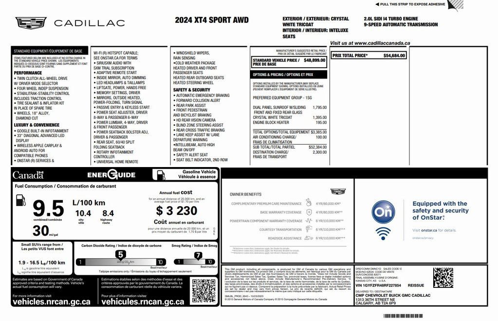 Used 2024 Cadillac XT4 Sport image 2