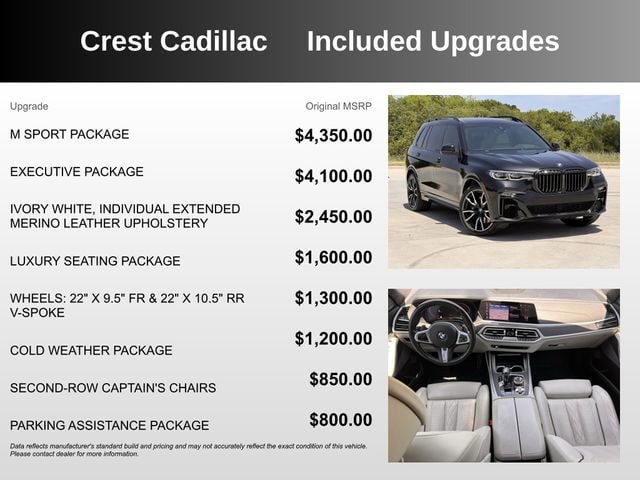 Used 2020 BMW X7 xDrive40i w/ M Sport Package AWD/4WD image 5