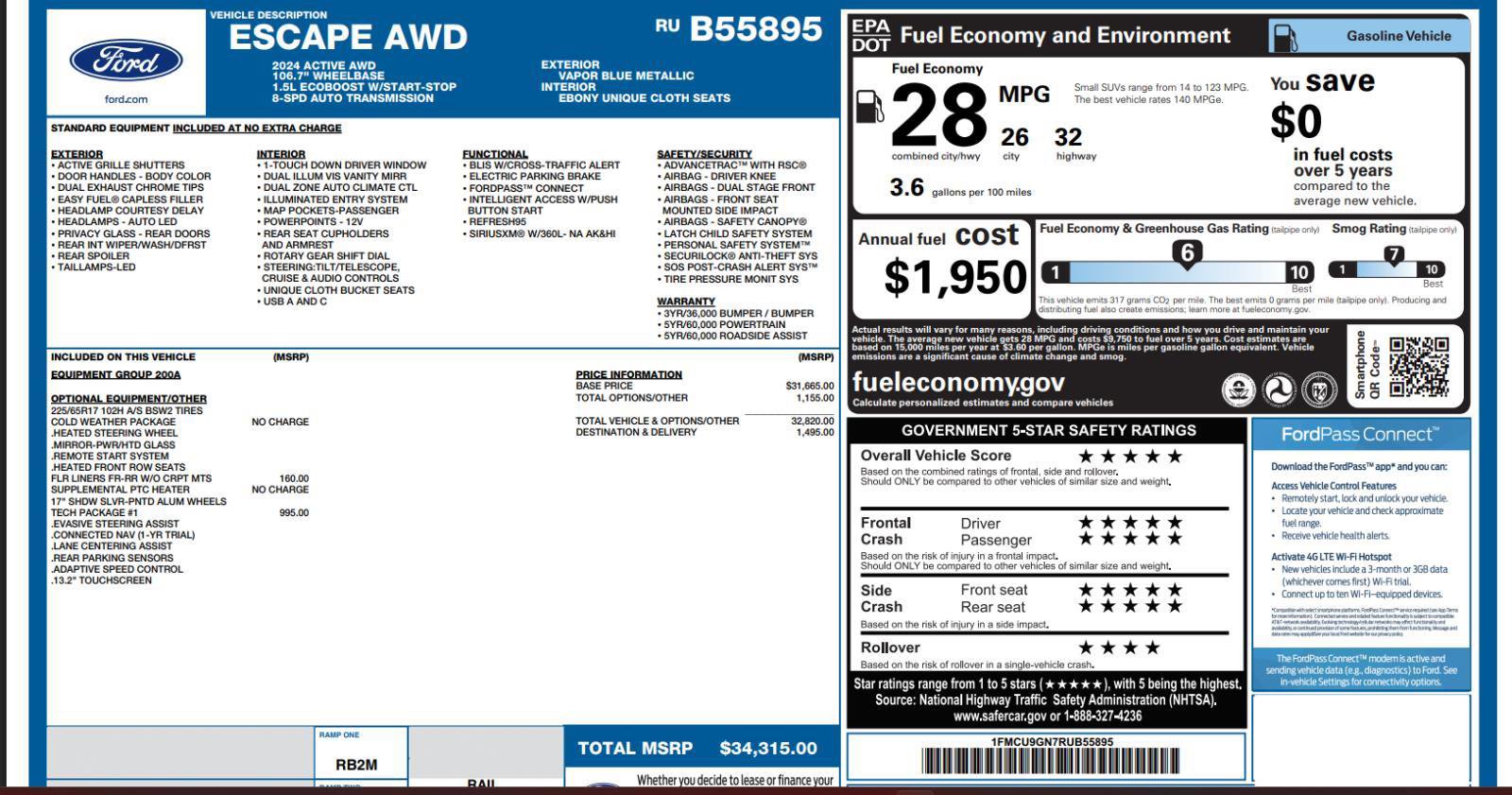 Used 2024 Ford Escape Active w/ Tech Pack #1 image 4