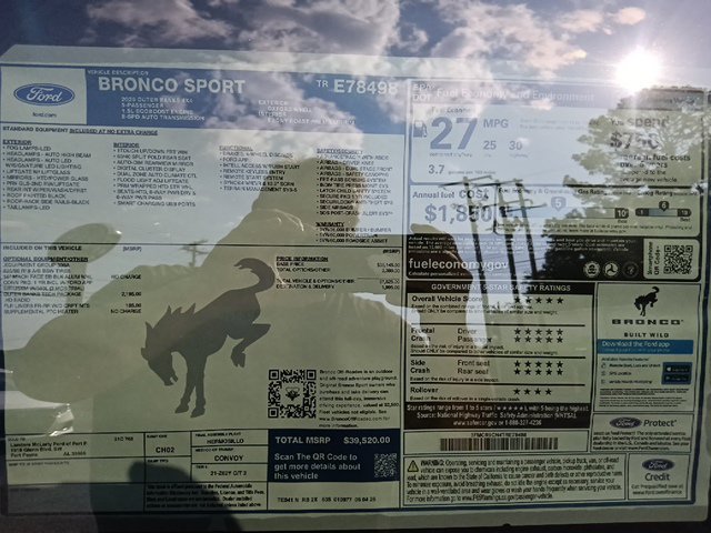 New 2026 Ford Bronco Sport Outer Banks w/ Outer Banks Tech Package+ AWD/4WD image 31