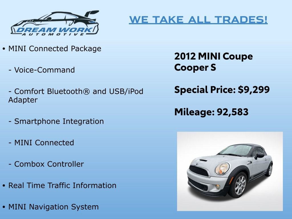 Used 2012 MINI Cooper Coupe S image 2