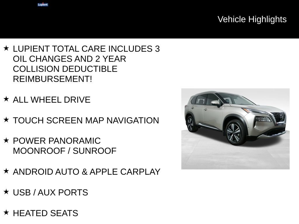 Used 2022 Nissan Rogue Platinum w/ Head-Up Display Package AWD/4WD image 5