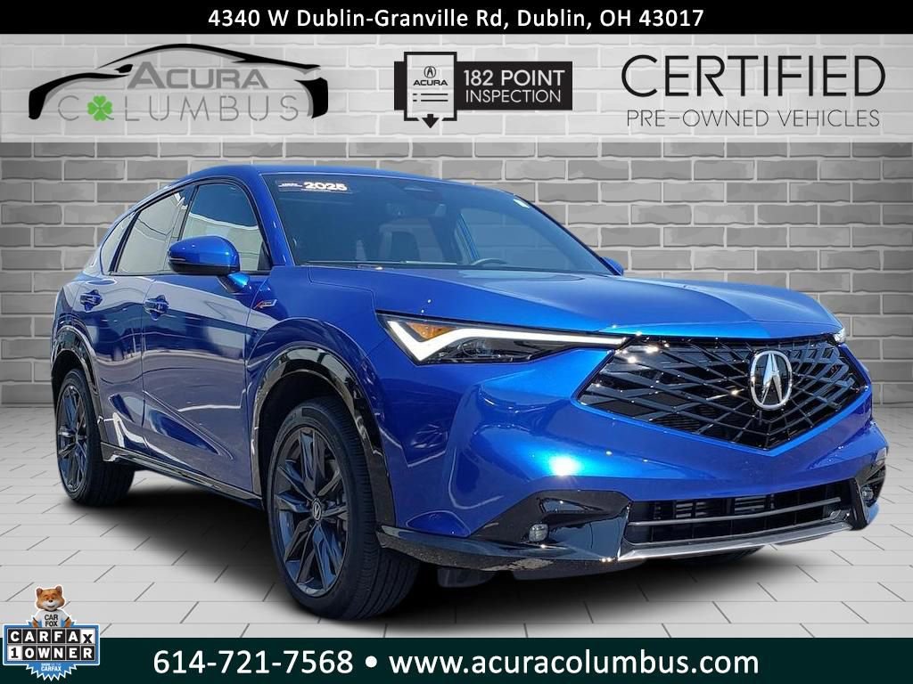 Certified 2025 Acura ADX A-Spec