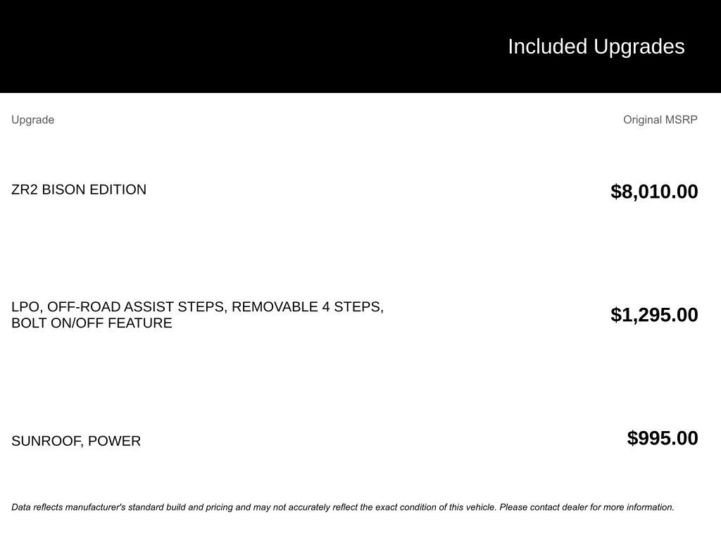 New 2026 Chevrolet Silverado 1500 ZR2 w/ ZR2 Bison Edition image 3