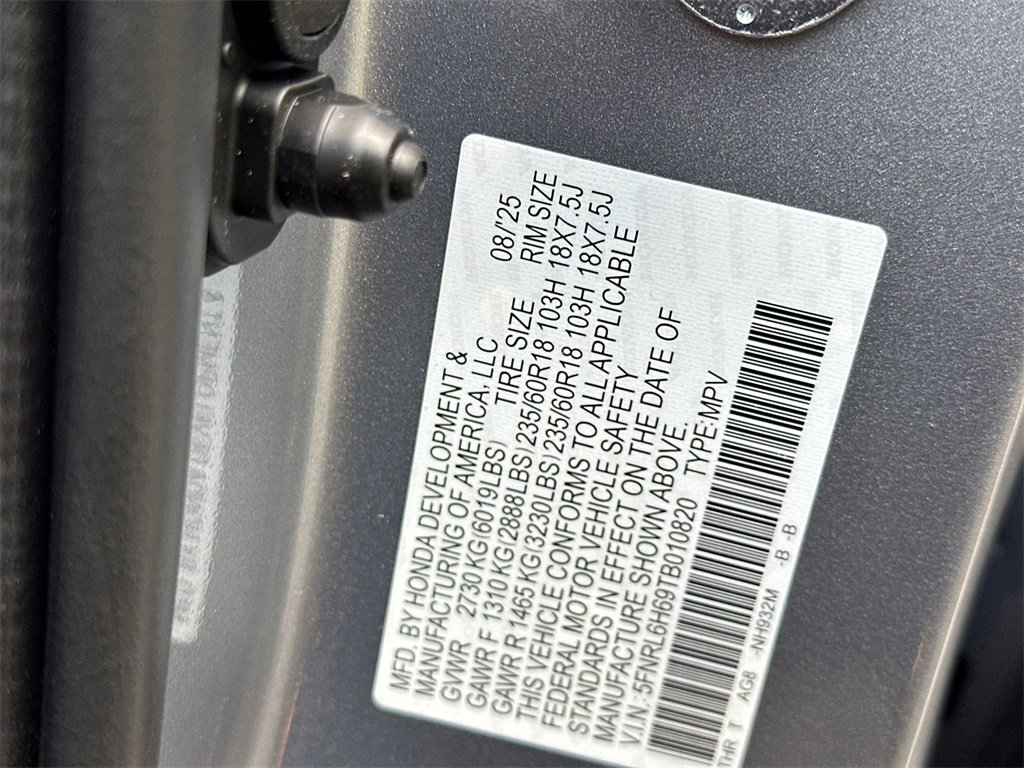 New 2026 Honda Odyssey EX-L image 37
