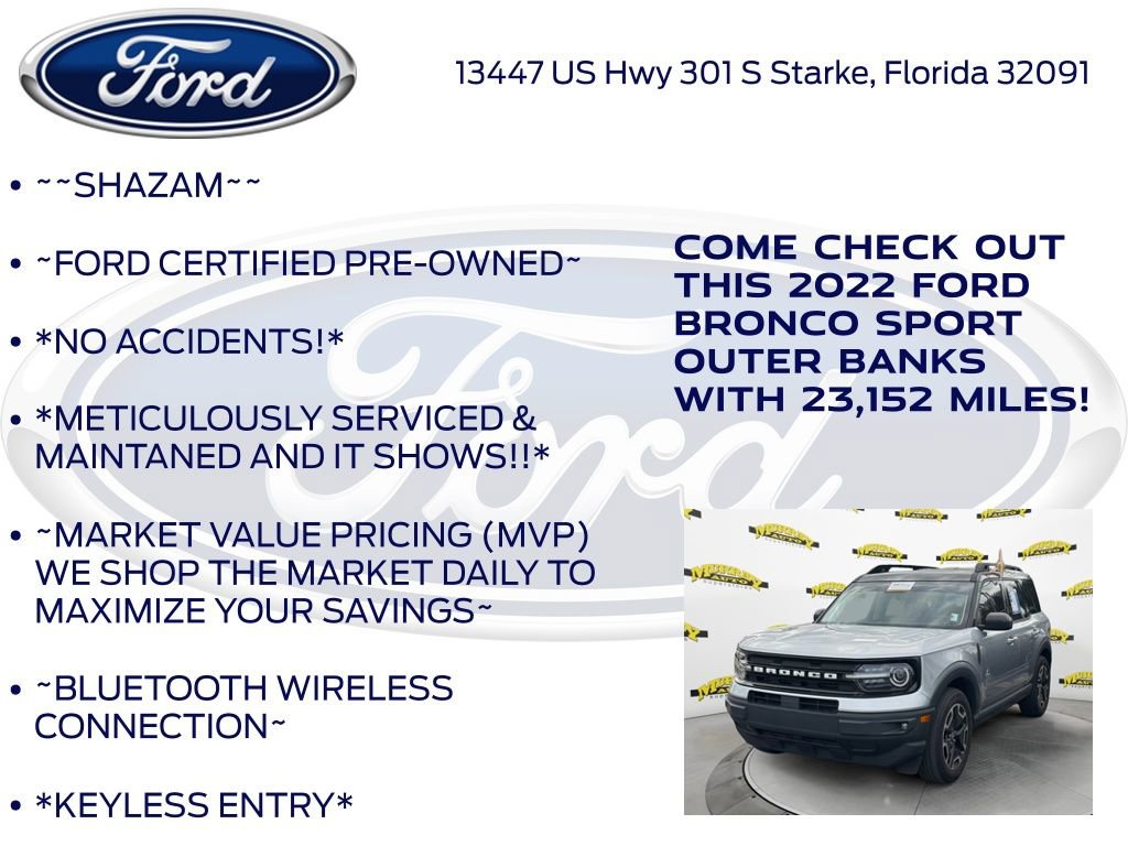 Certified 2022 Ford Bronco Sport Outer Banks image 6