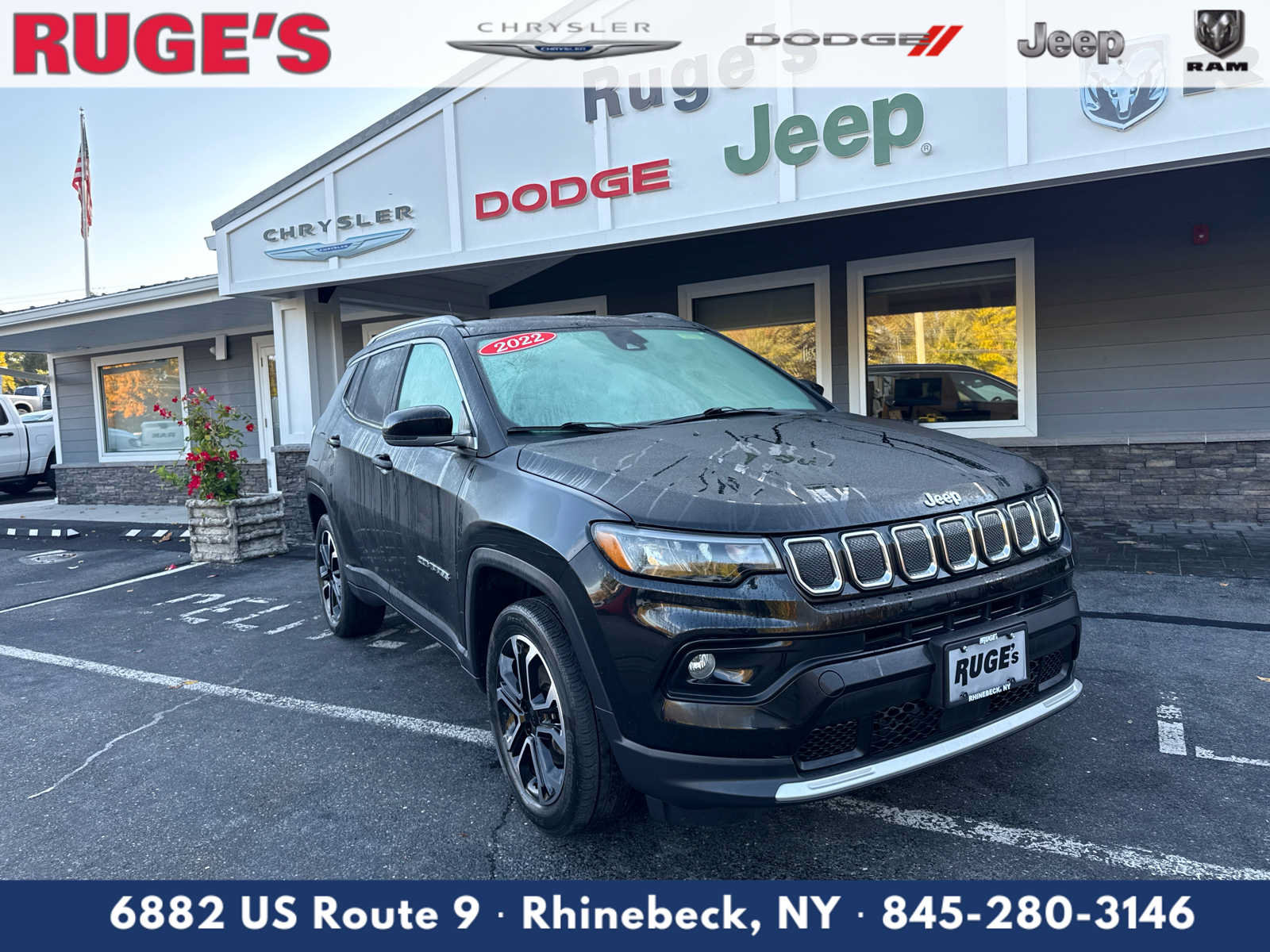 Used 2022 Jeep Compass Limited w/ Sun and Sound Group AWD/4WD image 1