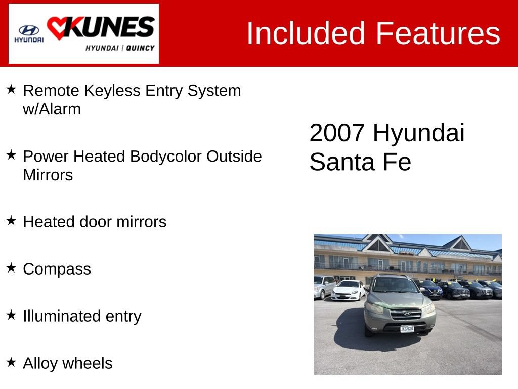 Used 2007 Hyundai Santa Fe SE FWD image 3