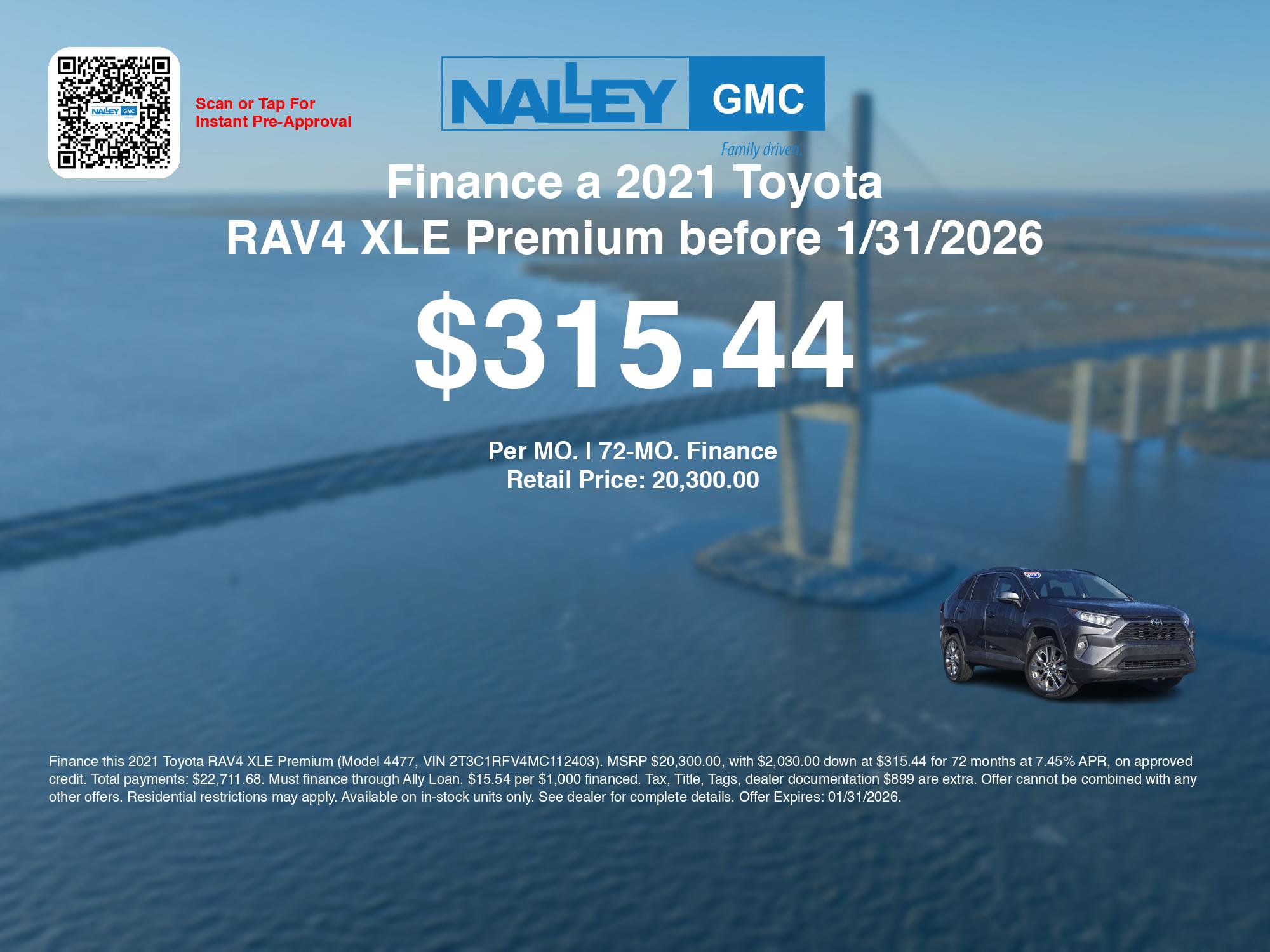 Used 2021 Toyota RAV4 XLE Premium image 3