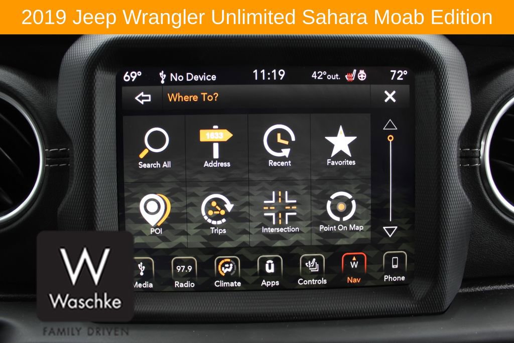 Used 2019 Jeep Wrangler Unlimited Sahara w/ Quick Order Package 24M Moab image 51