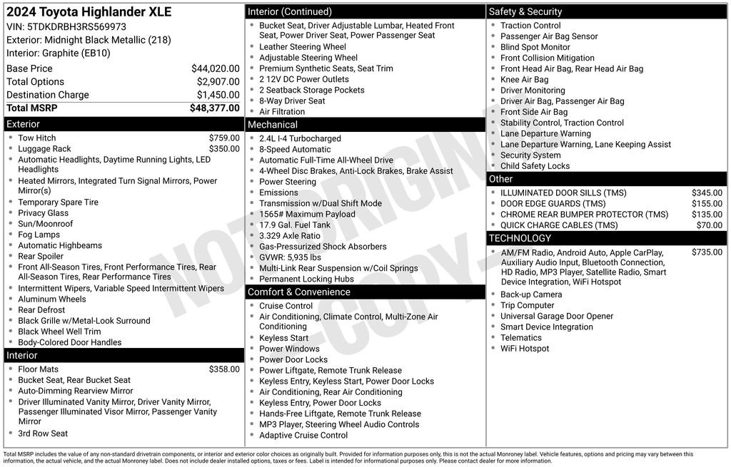 Used 2024 Toyota Highlander XLE image 6