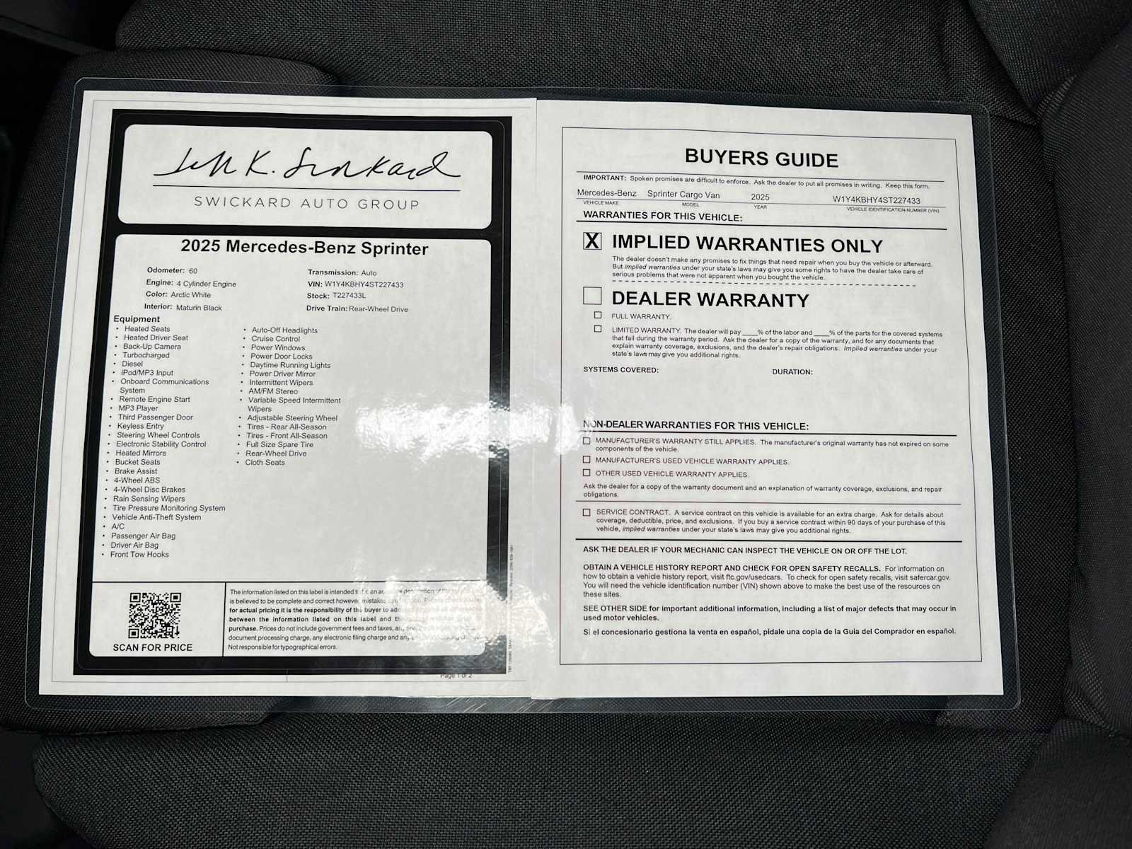 Used 2025 Mercedes-Benz Sprinter 2500 image 37