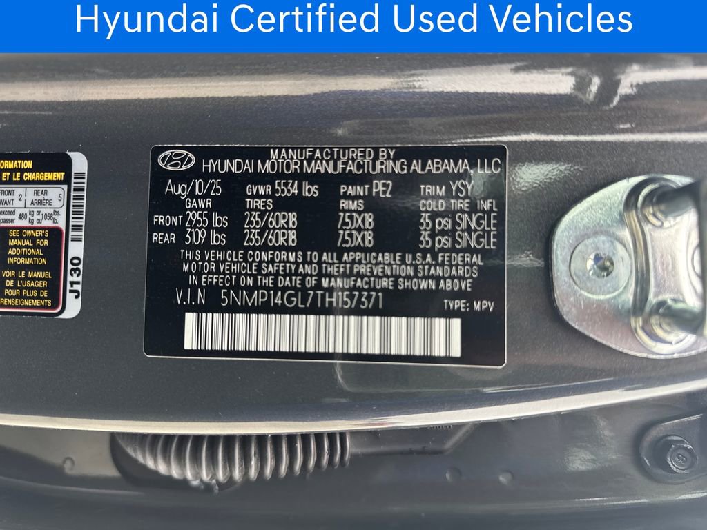 Certified 2026 Hyundai Santa Fe SE FWD image 37