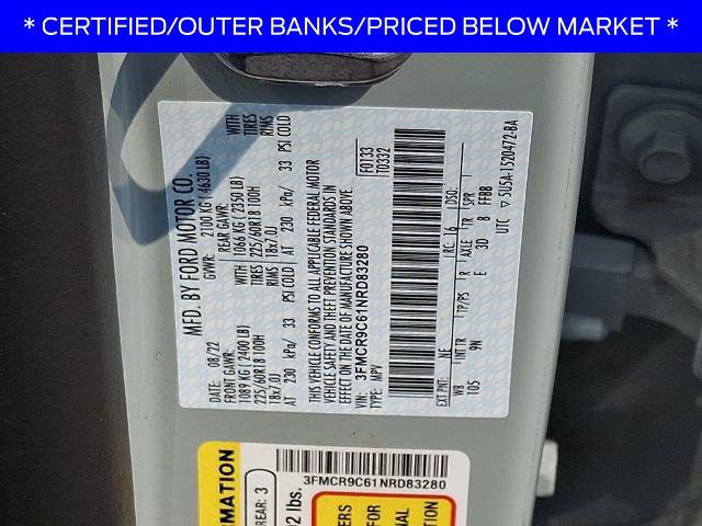 Certified 2022 Ford Bronco Sport Outer Banks AWD/4WD image 25