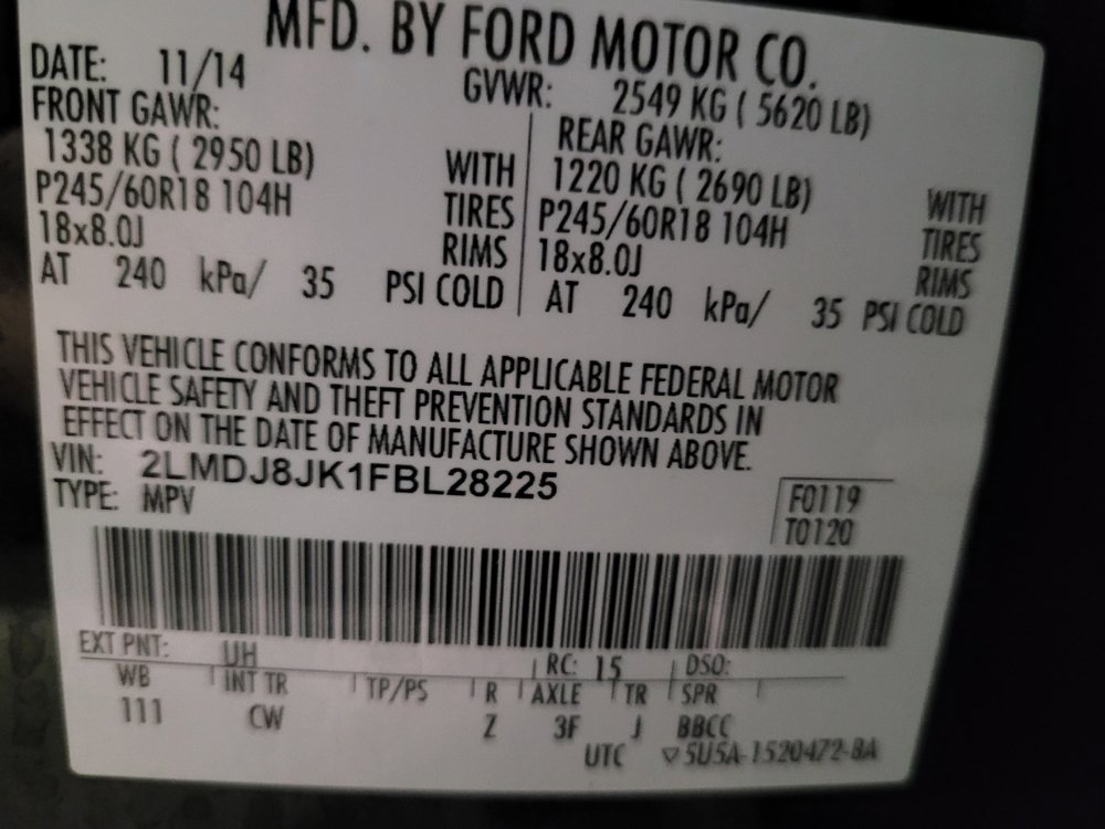 Used 2015 Lincoln MKX AWD w/ Equipment Group 101A image 33