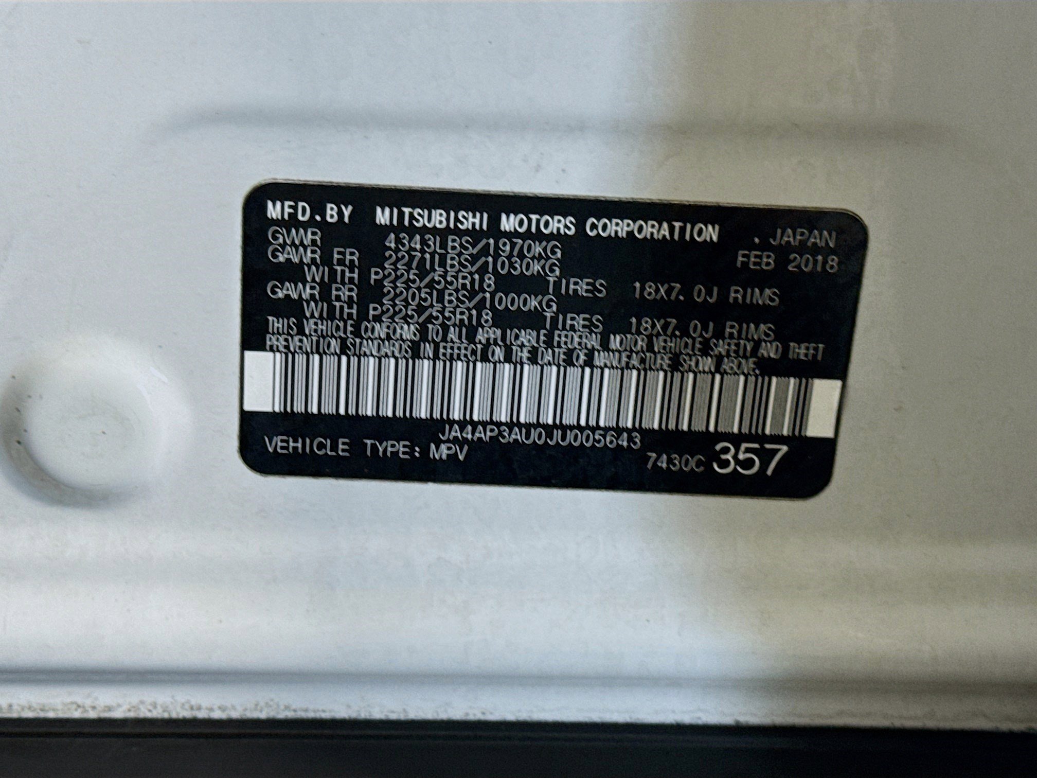 Used 2018 Mitsubishi Outlander Sport ES FWD image 39