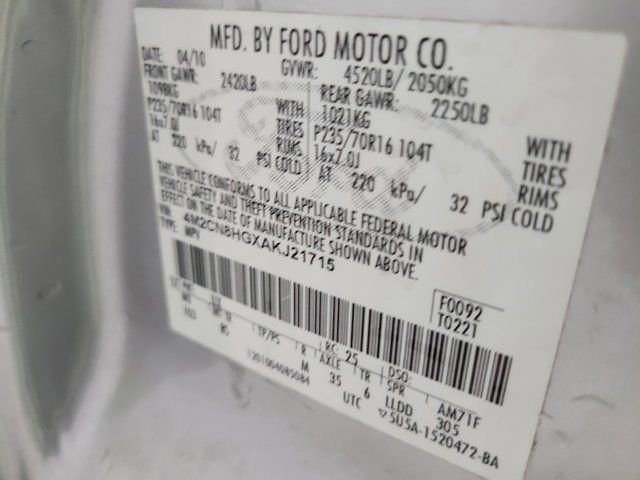 Used 2010 Mercury Mariner Premier image 40