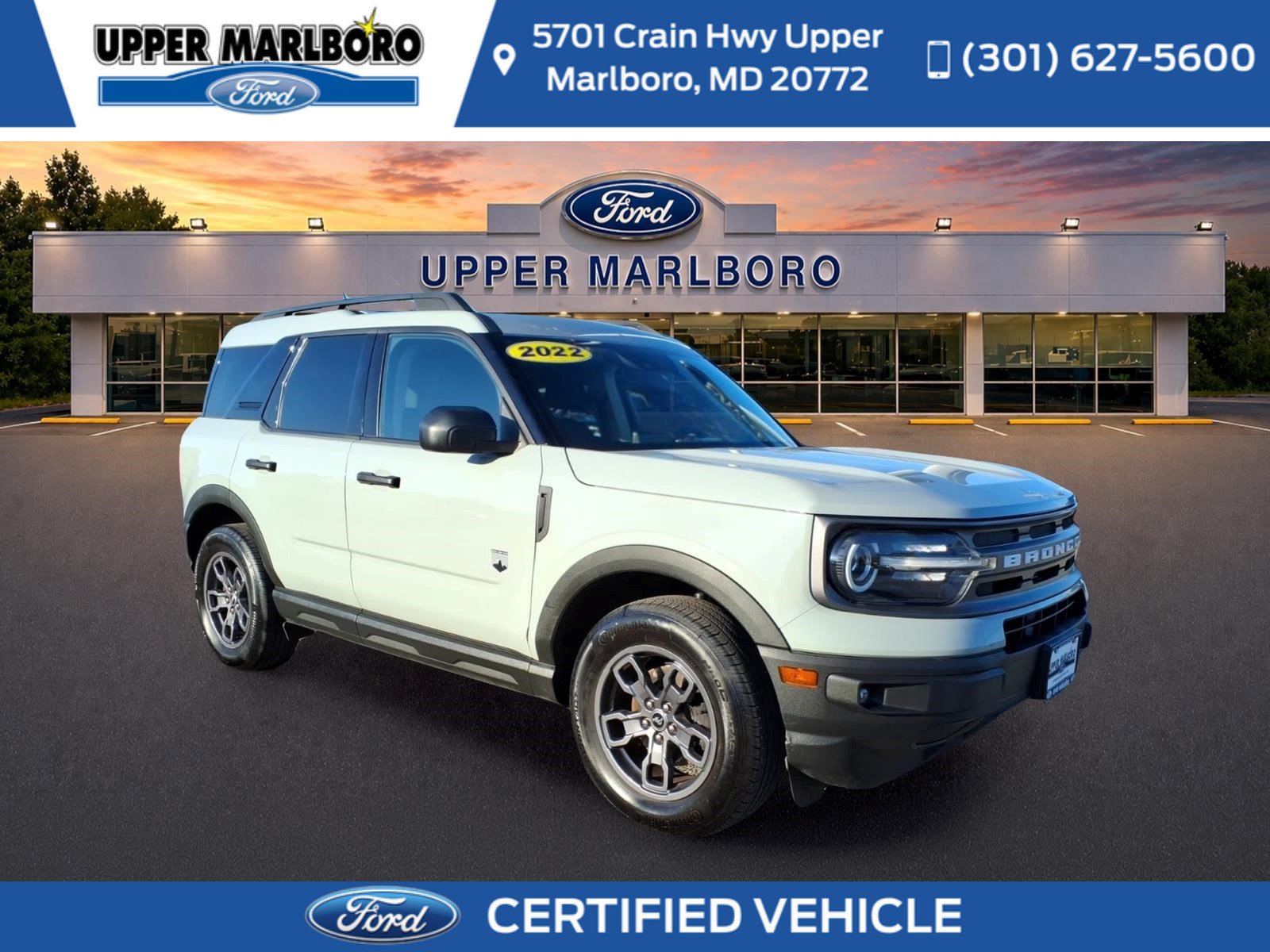 Certified 2022 Ford Bronco Sport Big Bend w/ Convenience Package AWD/4WD image 1
