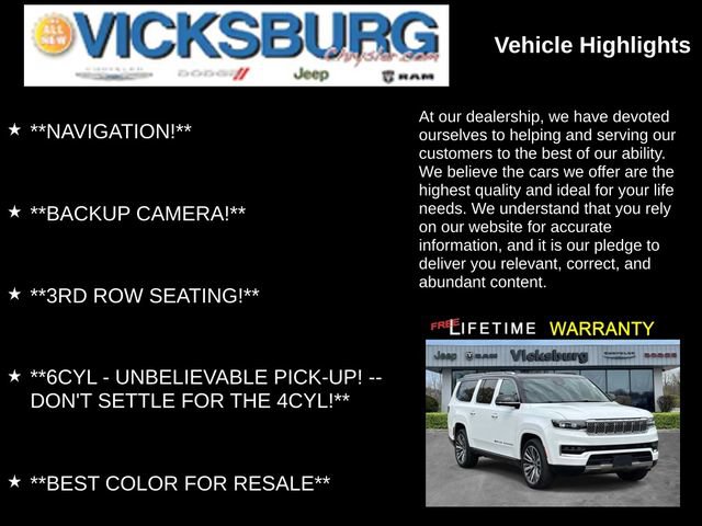 Used 2024 Jeep Grand Wagoneer L Series III AWD/4WD image 7