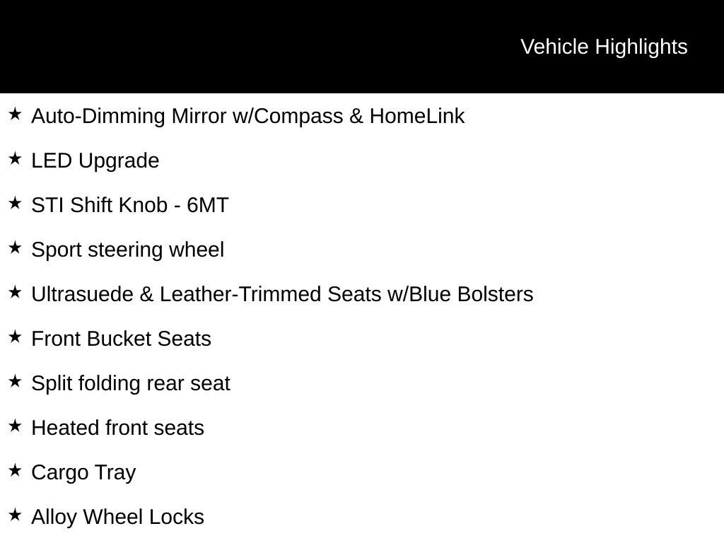 Certified 2025 Subaru WRX tS w/ Popular Package #2A image 14