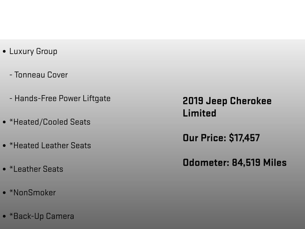 Used 2019 Jeep Cherokee Limited w/ Luxury Group image 18