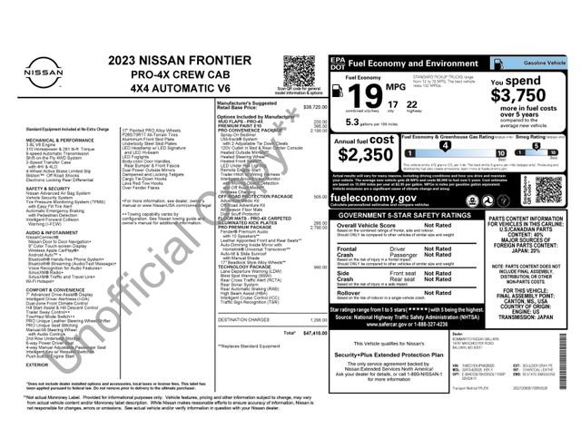 Used 2023 Nissan Frontier PRO-4X w/ Pro-4X Premium Package AWD/4WD image 26
