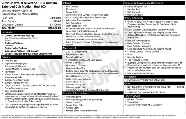 Certified 2022 Chevrolet Silverado 1500 Custom image 6