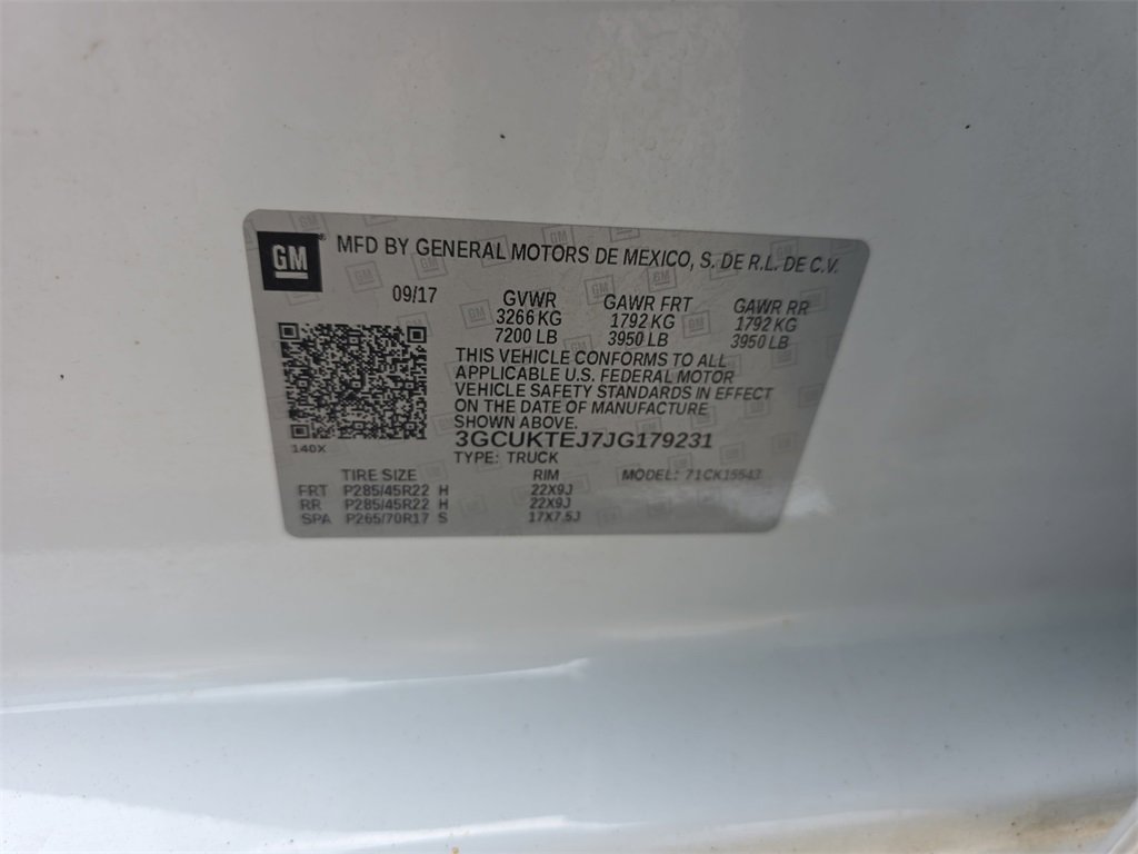 Certified 2018 Chevrolet Silverado 1500 High Country image 34