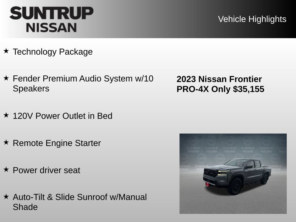 Used 2023 Nissan Frontier PRO-4X w/ Pro-4X Premium Package AWD/4WD image 16