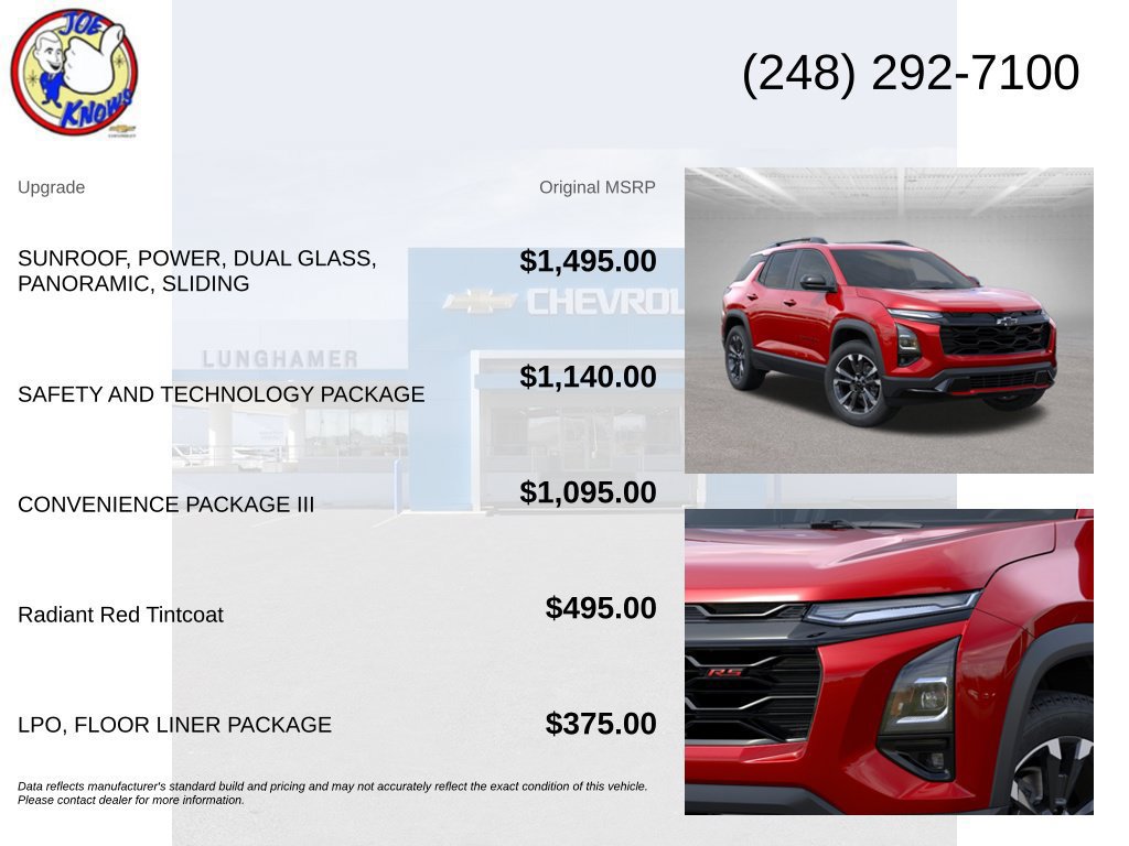 New 2027 Chevrolet Equinox RS w/ Safety and Technology Package AWD/4WD image 5