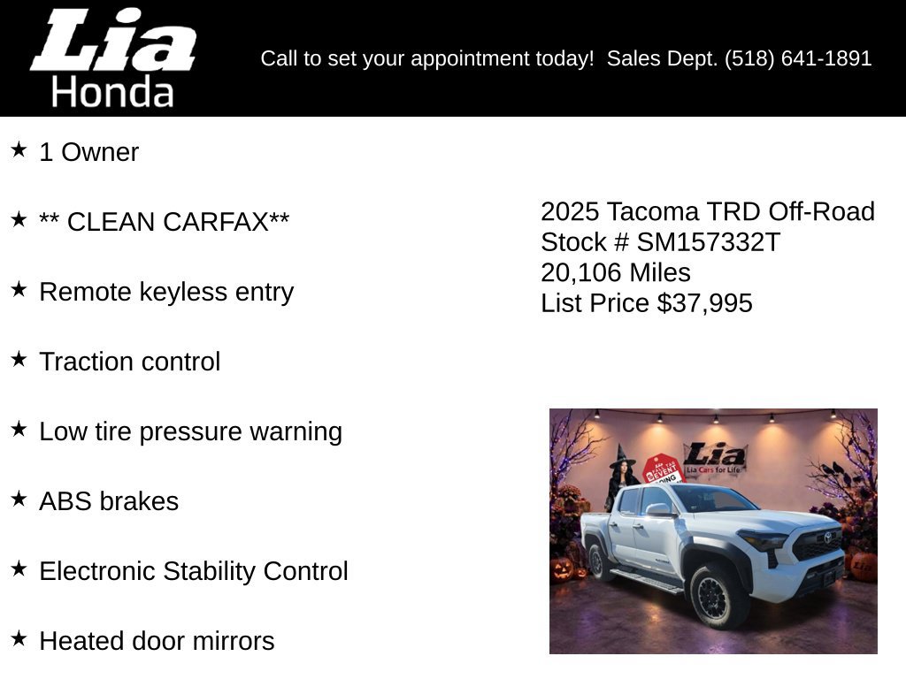 Used 2025 Toyota Tacoma TRD Off-Road AWD/4WD image 7