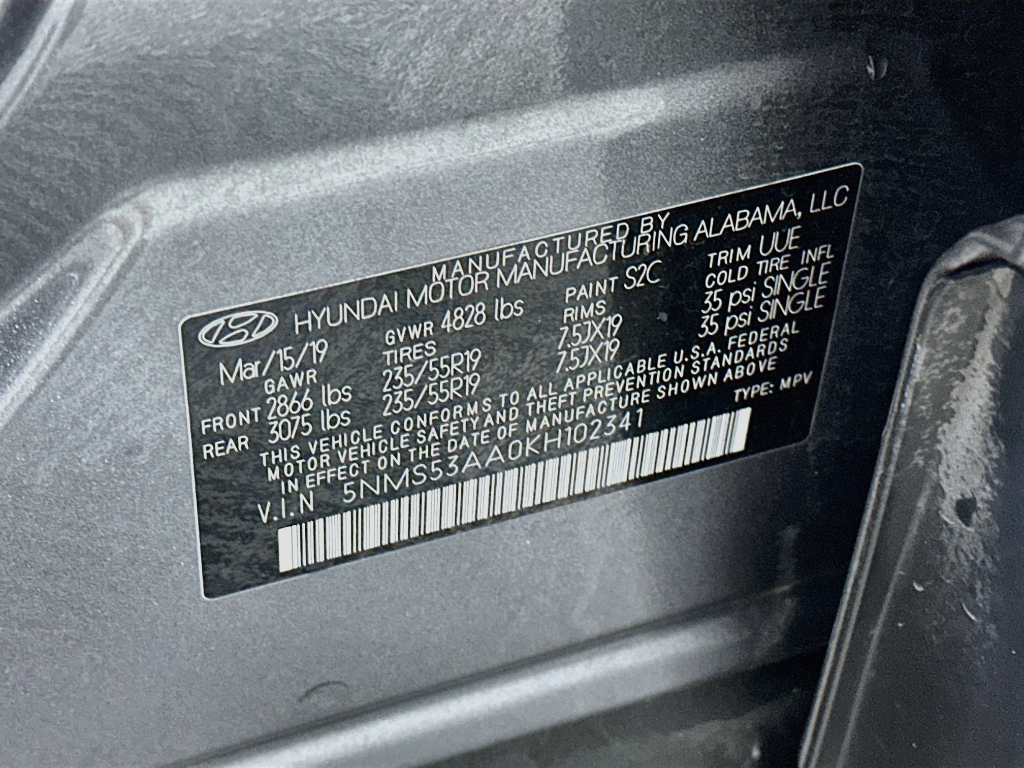 Used 2019 Hyundai Santa Fe Limited w/ Cargo Package FWD image 12