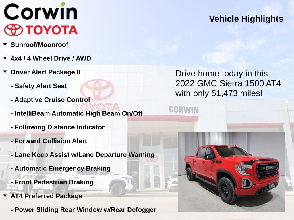 Used 2022 GMC Sierra 1500 AT4 w/ AT4 Preferred Package image 7