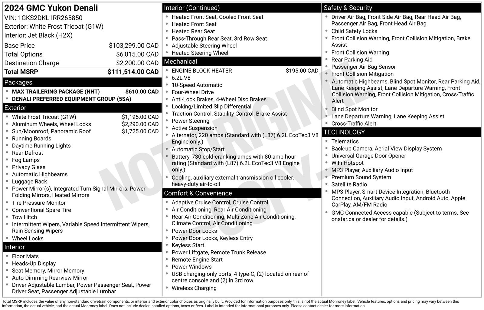 Certified 2024 GMC Yukon Denali w/ Max Trailering Package AWD/4WD image 38