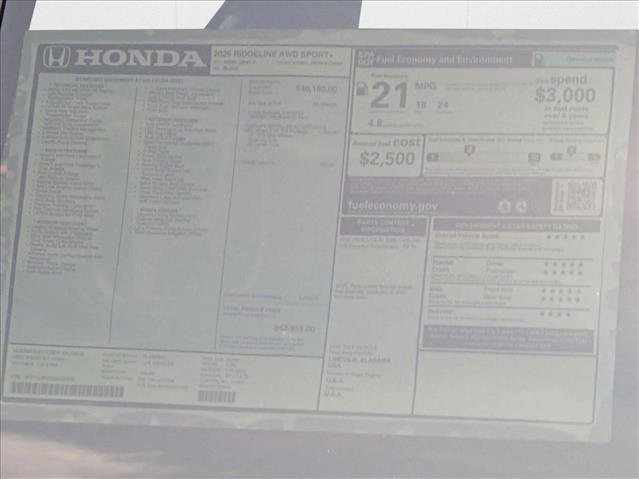 New 2025 Honda Ridgeline Sport+ image 17